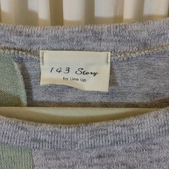 Slouchy Oversized Sweater Size Large Color Block Sweater * - Picture 10 of 11